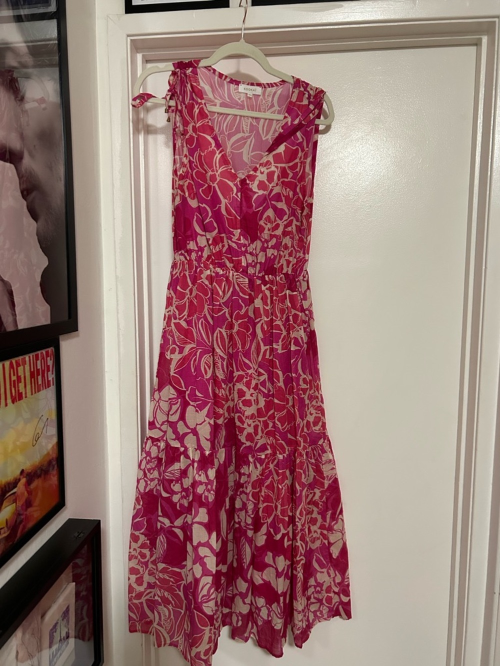 Kookai Floral Maxi Dress bought in Paris at Galleries Lafayette Haussmann NWOT